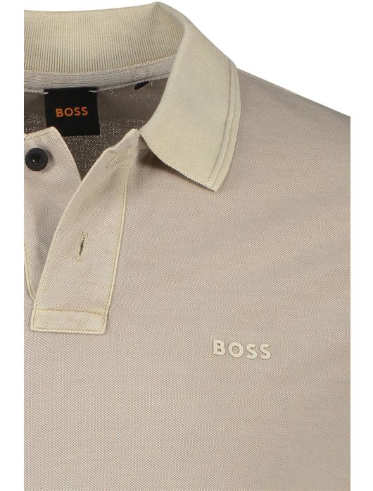 Boss orange polo lichtbruin prime