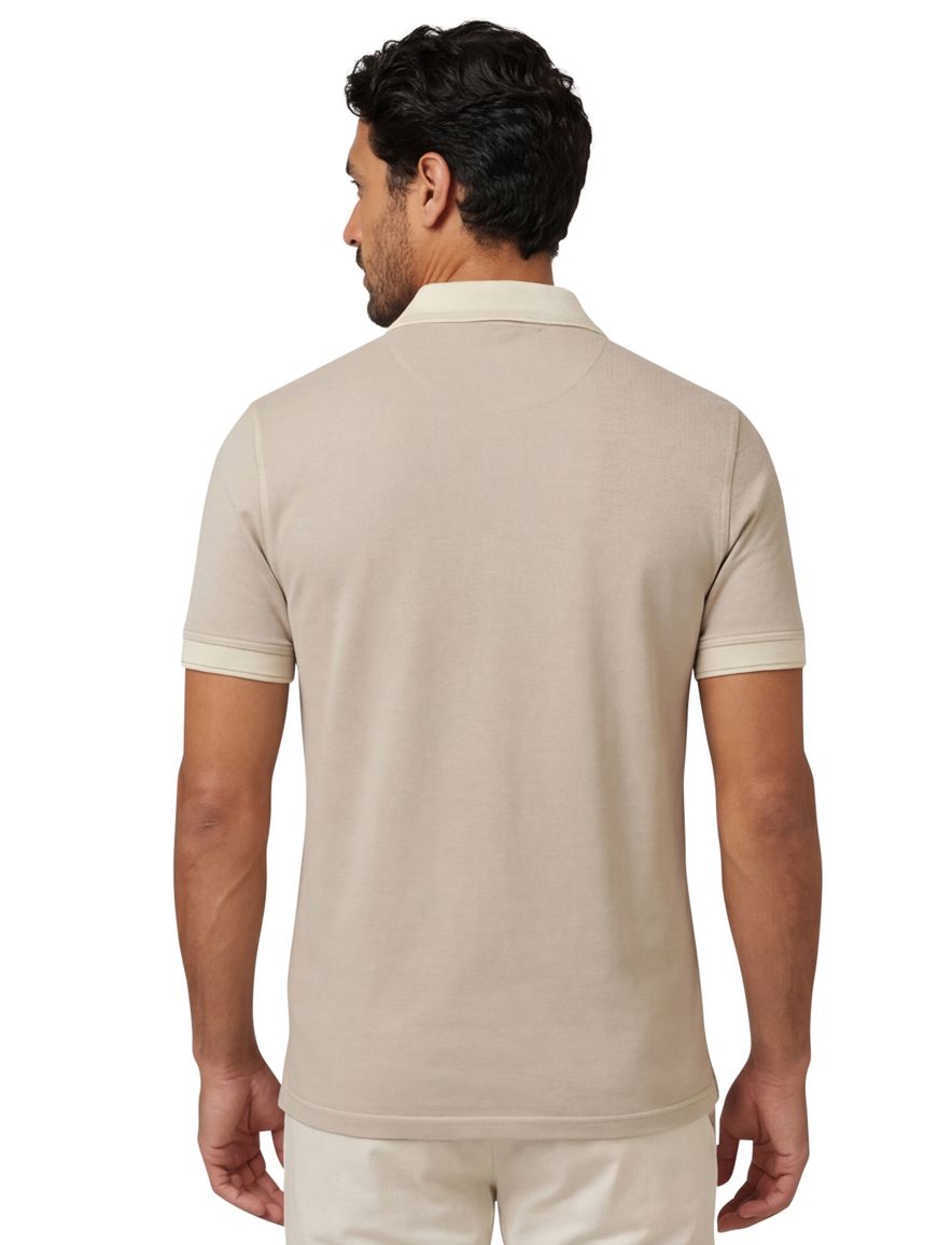 Boss orange polo lichtbruin prime