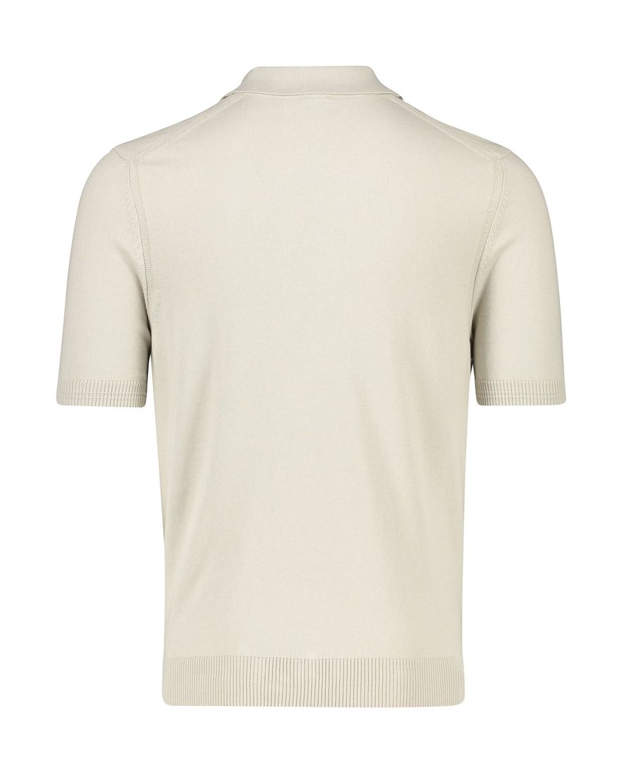 BOSS Orange Asac_P polo beige 2-knoops katoen