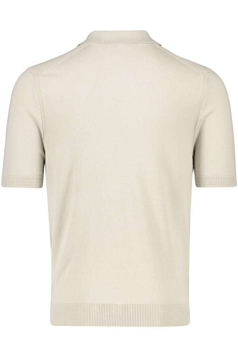 BOSS Orange Asac_P polo beige 2-knoops katoen