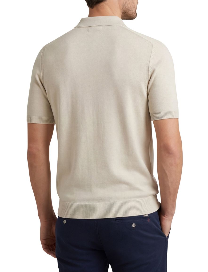 BOSS Orange Asac_P polo beige 2-knoops katoen