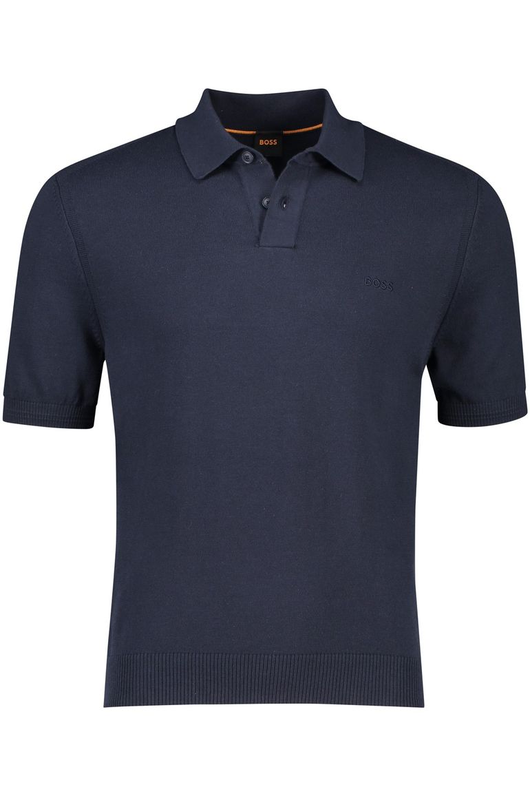 Boss poloshirt Asac P donkerblauw