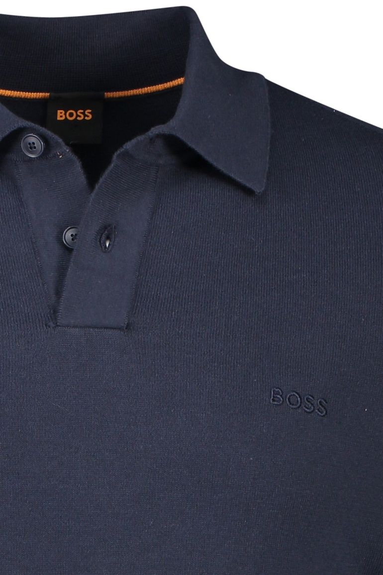 Boss poloshirt Asac P donkerblauw