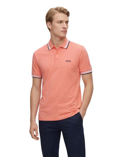 Hugo Boss Boss green polo oranje regular fit