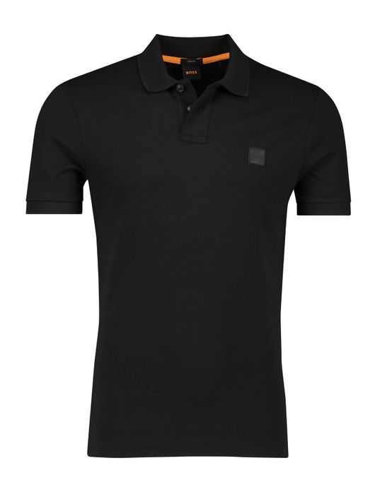Boss Orange passenger slim fit polo zwart