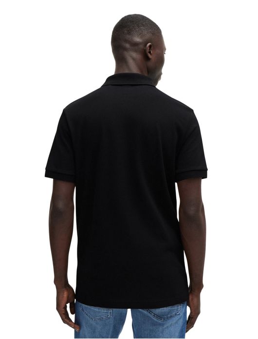 Boss Orange passenger slim fit polo zwart