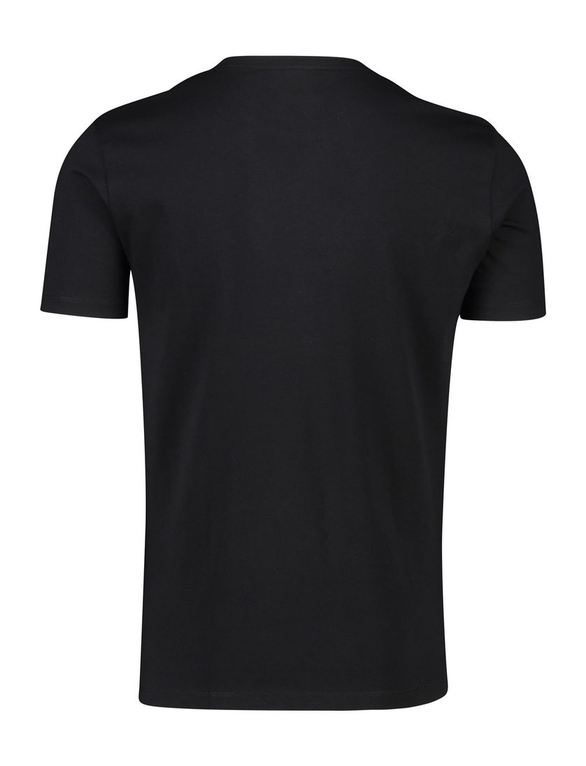 Katoenen Boss Orange t-shirt Tales zwart normale fit