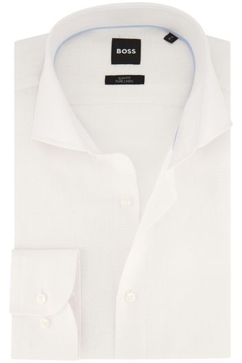 Hugo Boss Wit effen BOSS business overhemd slim fit