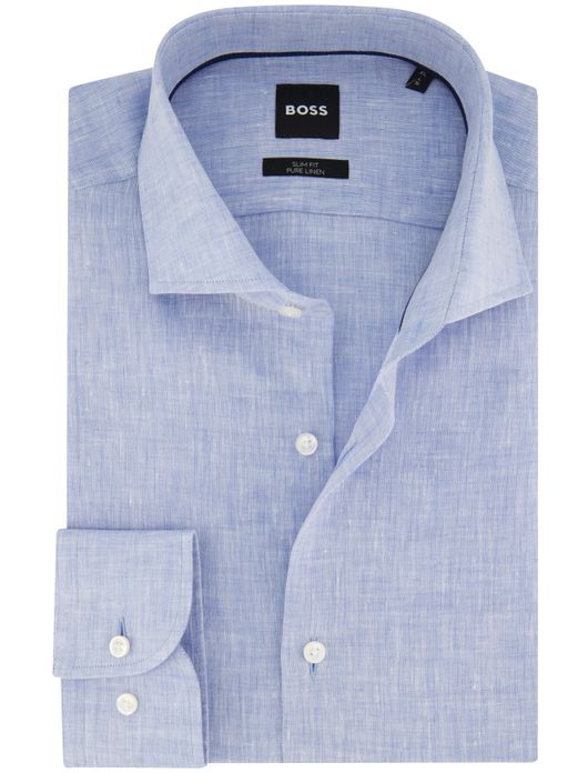 Boss overhemd lichtblauw slim fit