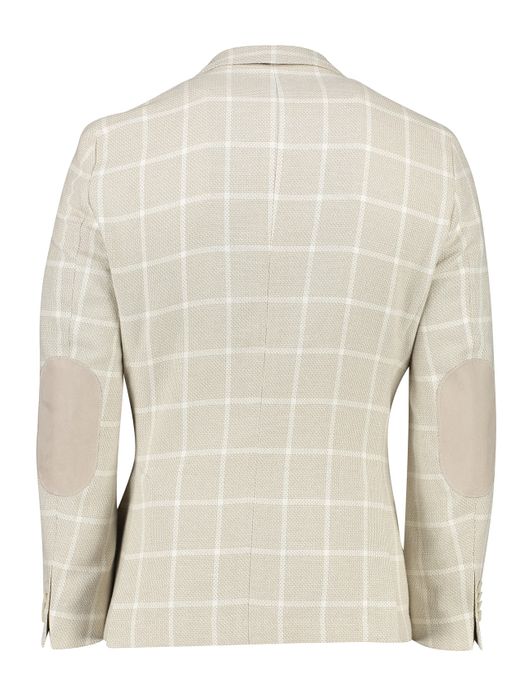 Boss Black colbert C-Jaye-Elbow beige geruit