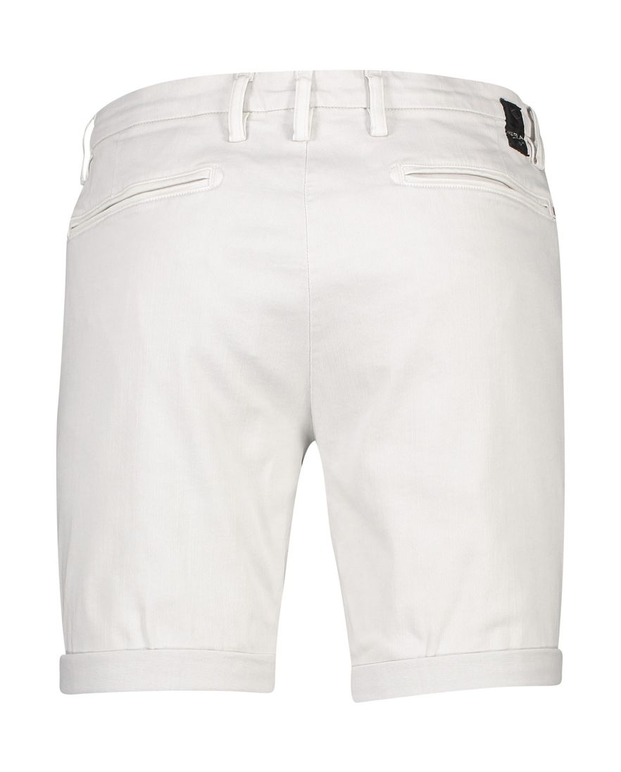 Replay korte broek wit effen katoen slim fit