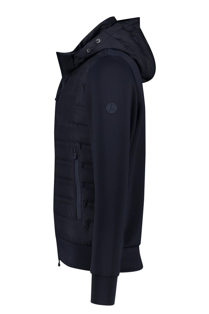 People of Shibuya zomerjas gewatteerd navy afneembare capuchon New normale fit