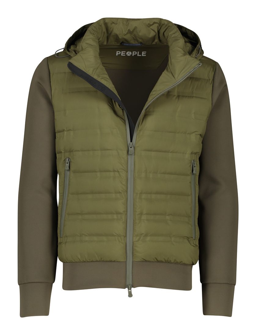 People of Shibuya zomerjas NEW khaki afneembare capuchon normale fit