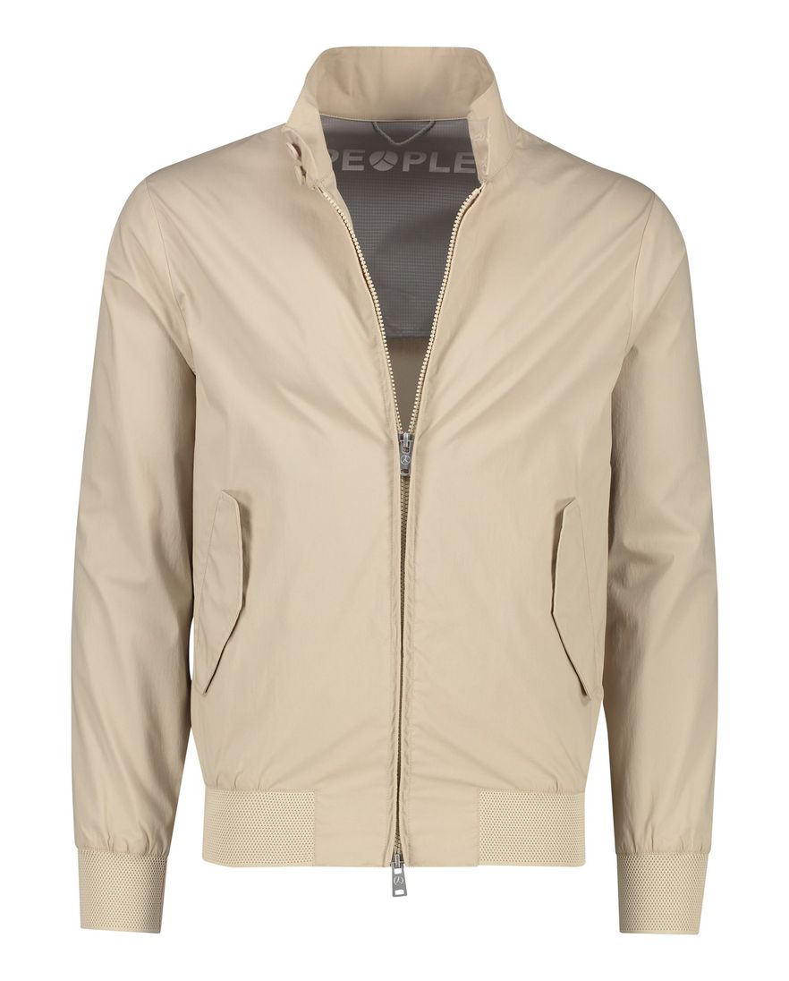 People of Shibuya zomerjas beige Ryoko normale fit katoen