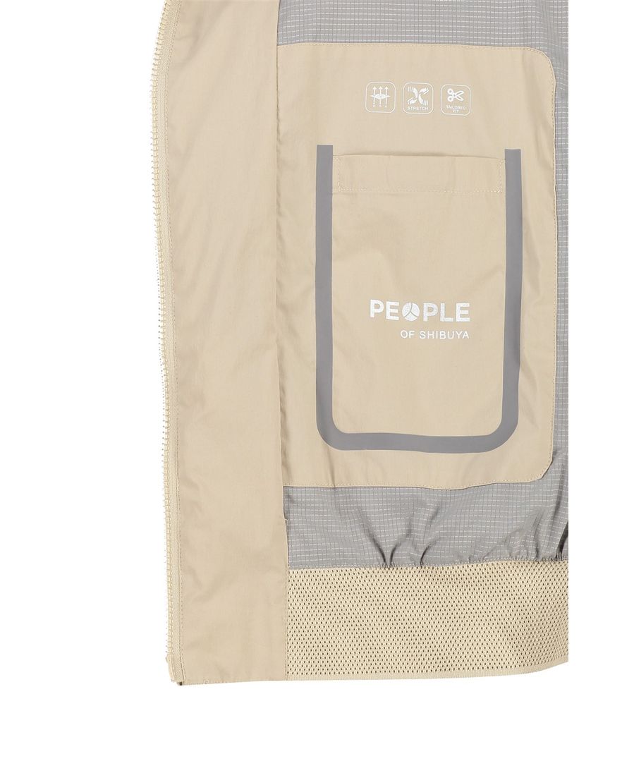 People of Shibuya zomerjas beige Ryoko normale fit katoen