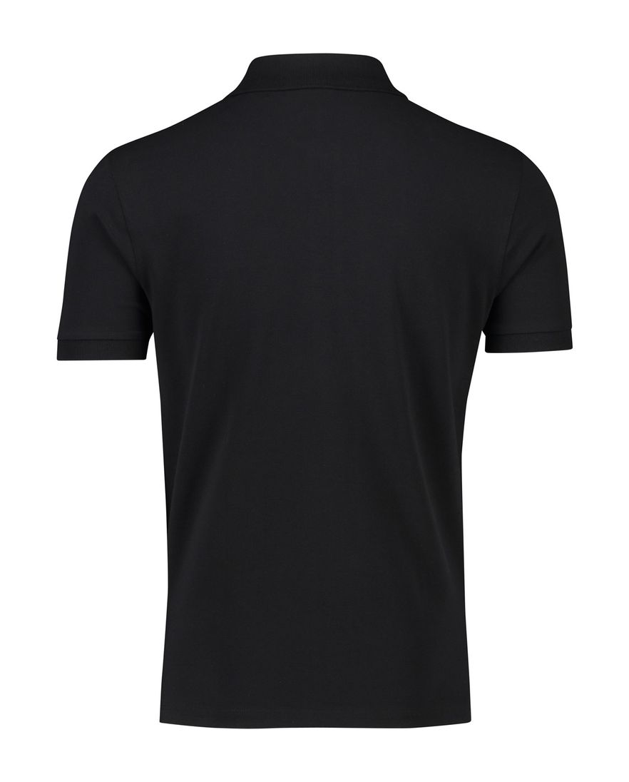 Boss Black Pallas polo wijde fit effen zwart katoen
