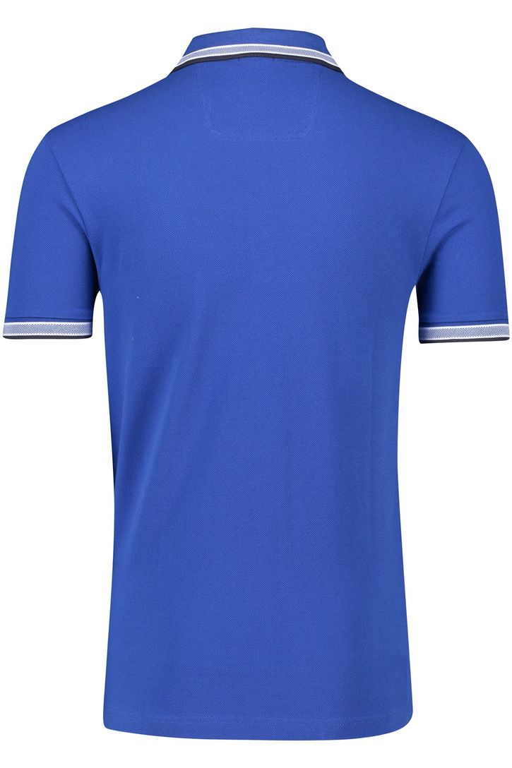 Katoenen BOSS Green Paddy polo effen blauw normale fit