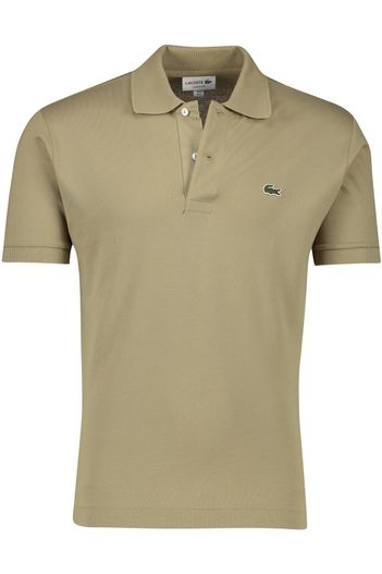 Lacoste Lacoste polo Classic fit effen bruin katoen