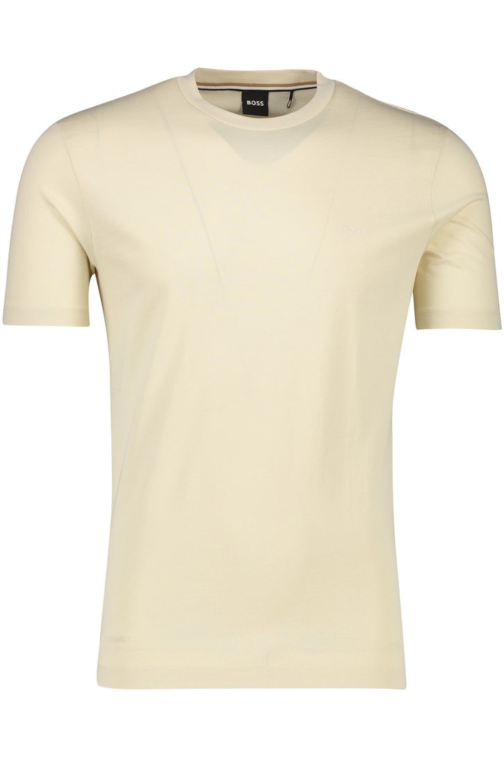 Katoenen Boss Black T-shirt Thompson ecru normale fit