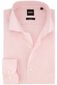 BOSS linnen overhemd slim fit lichtroze