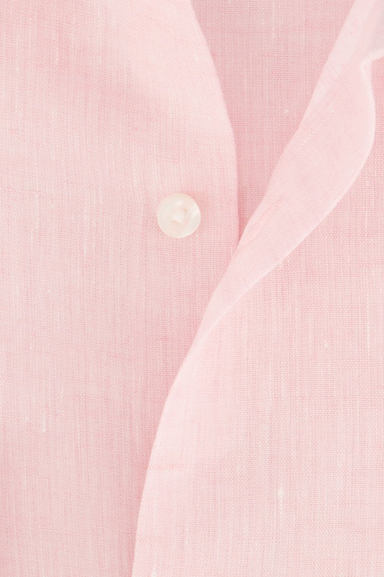 BOSS H-Hank overhemd slim fit lichtroze linnen