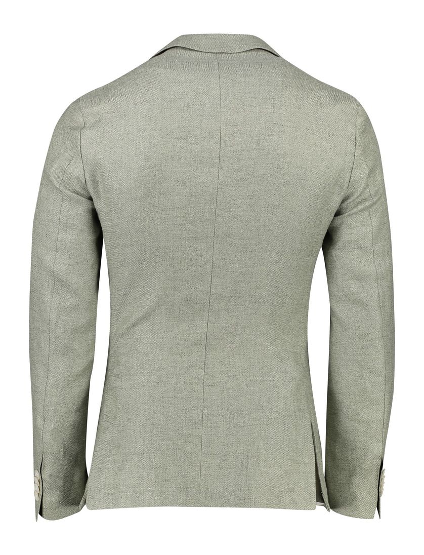 BOSS black colbert groen C-Hanry slim fit linnen