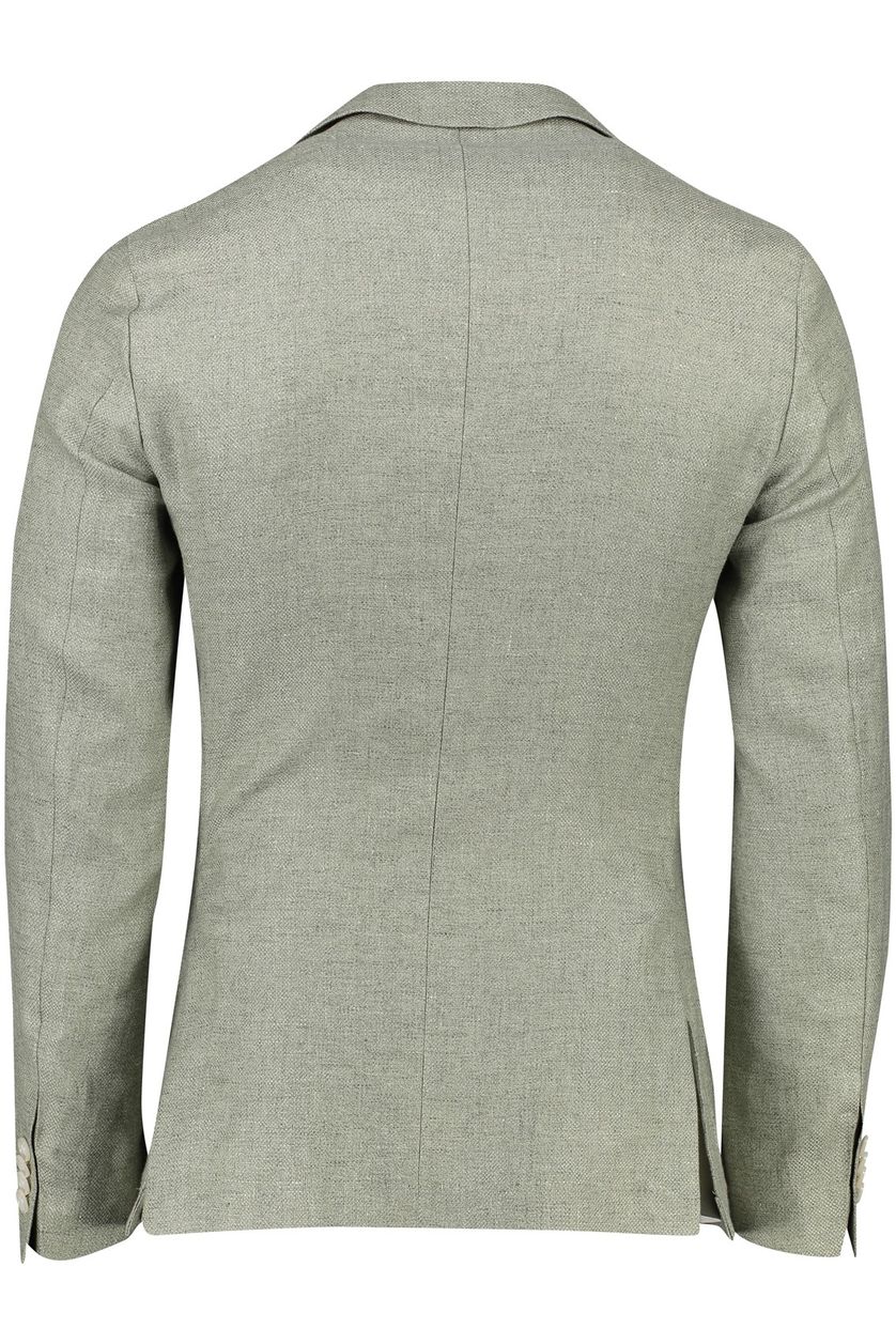 BOSS black colbert groen C-Hanry slim fit linnen