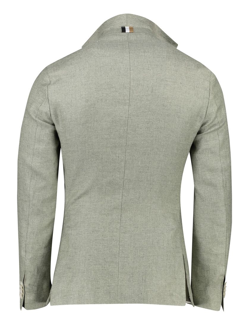 BOSS black colbert groen C-Hanry slim fit linnen