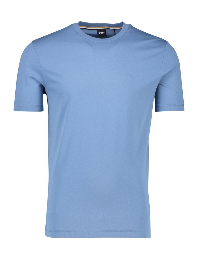 Blauw Boss Black t-shirt katoen Thompson