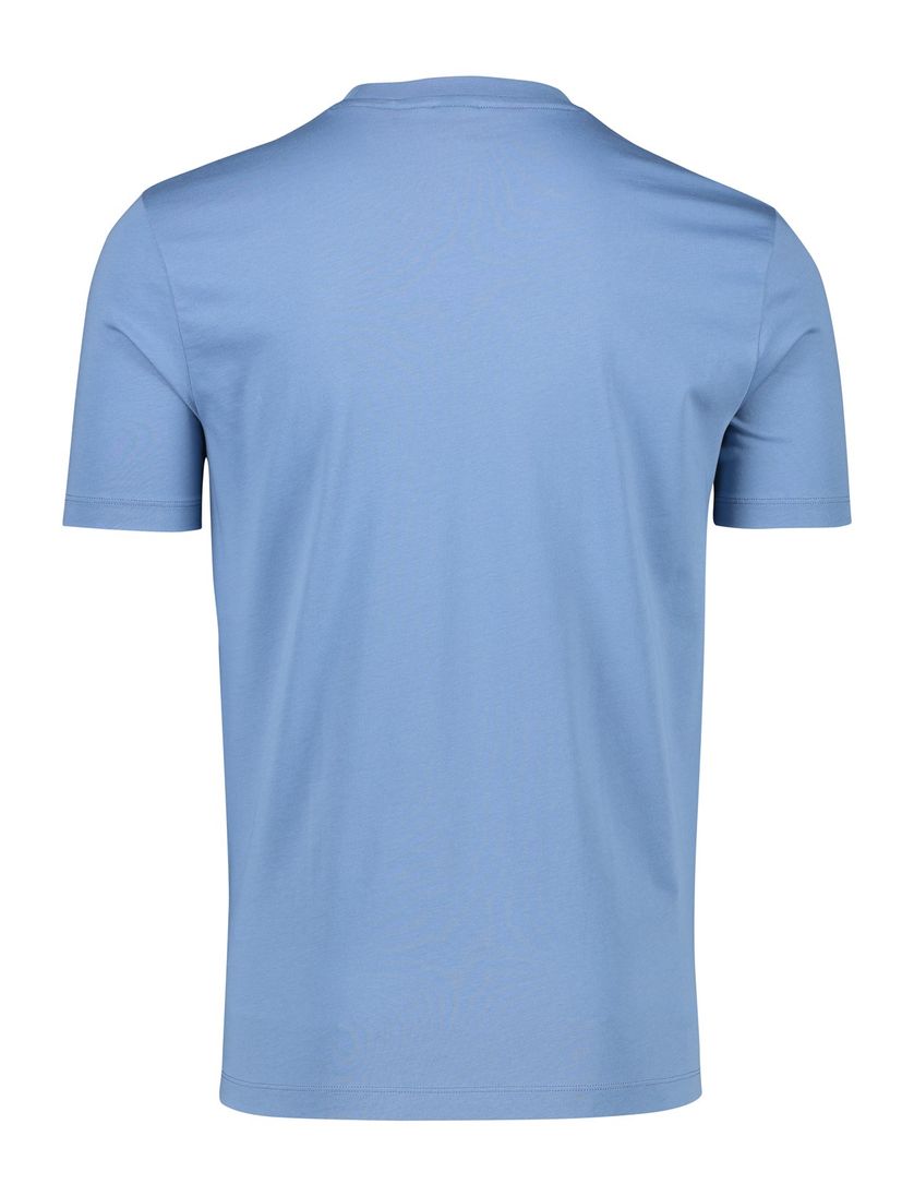 Blauw Boss Black t-shirt katoen Thompson