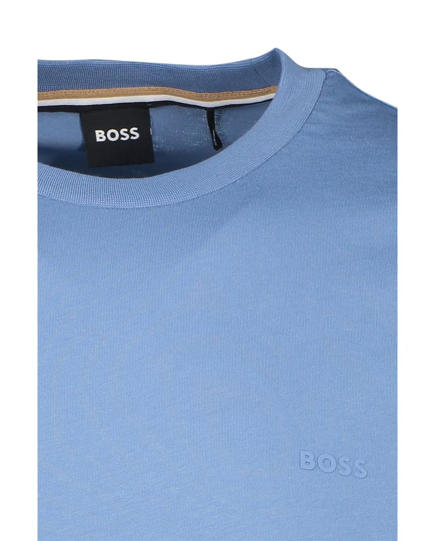Boss Black Thompson blauw t-shirt katoen ronde hals