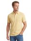 3-knoops Lacoste polo regular fit camel korte mouw katoen