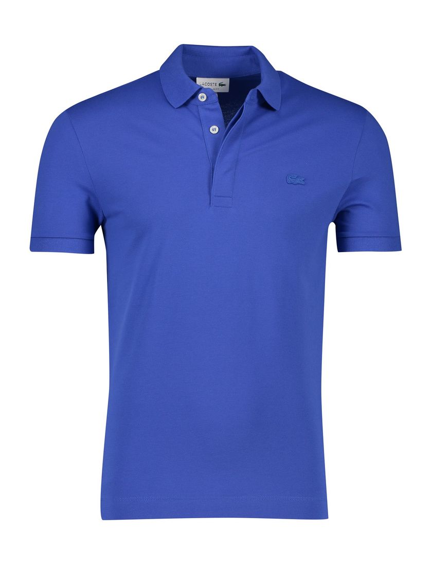 Lacoste polo blauw katoen normale fit