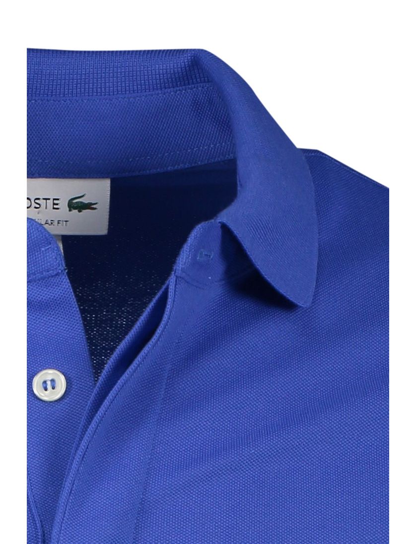 Lacoste polo blauw katoen normale fit
