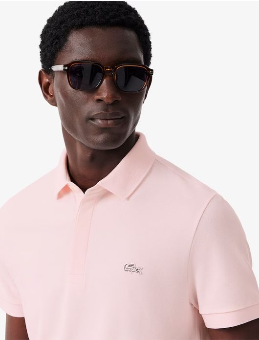 Lacoste polo Regular Fit roze