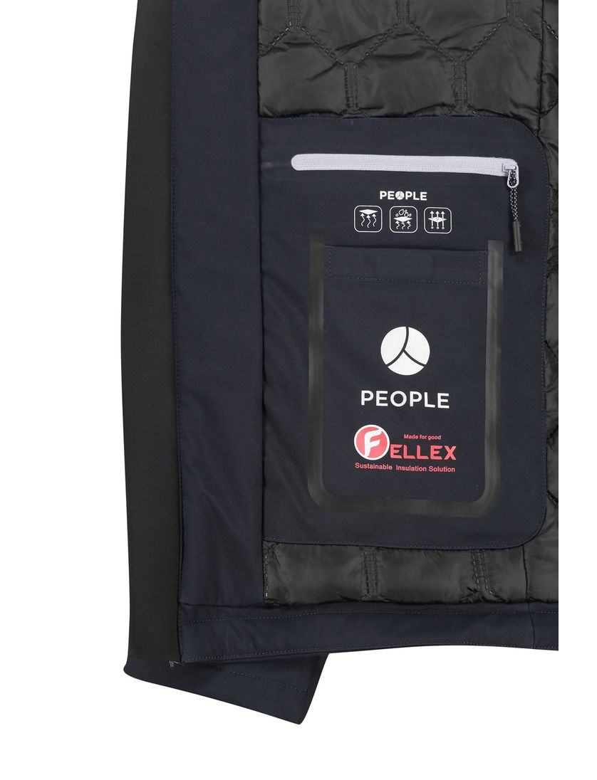 People of Shibuya tussenjas donkerblauw normale fit