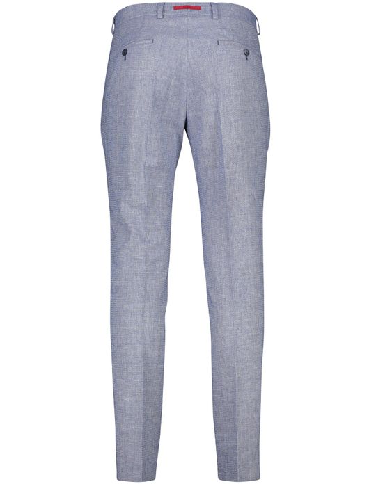 Roy Robson pantalon mix en match blauw effen linnen slim fit