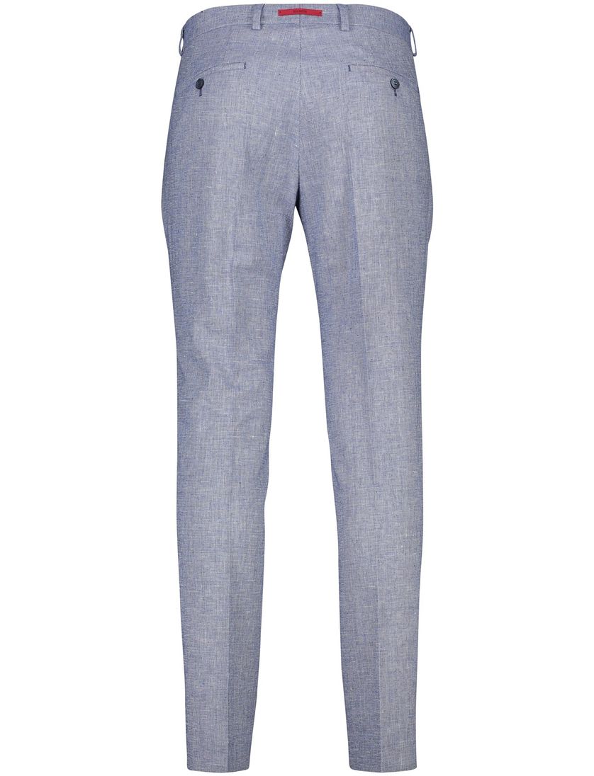 Roy Robson slim fit pantalon mix en match blauw effen linnen
