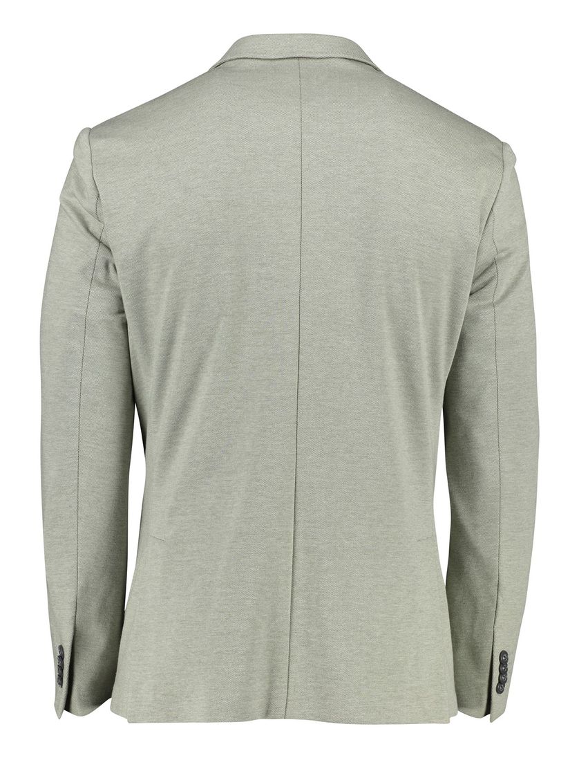 Katoenen Roy Robson colbert Jersey lichtgroen gemêleerd normale fit