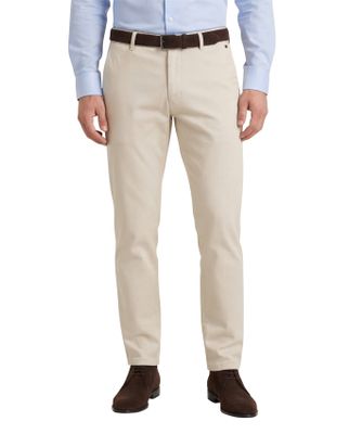 Meyer katoenen Meyer broek Bonn beige effen normale fit