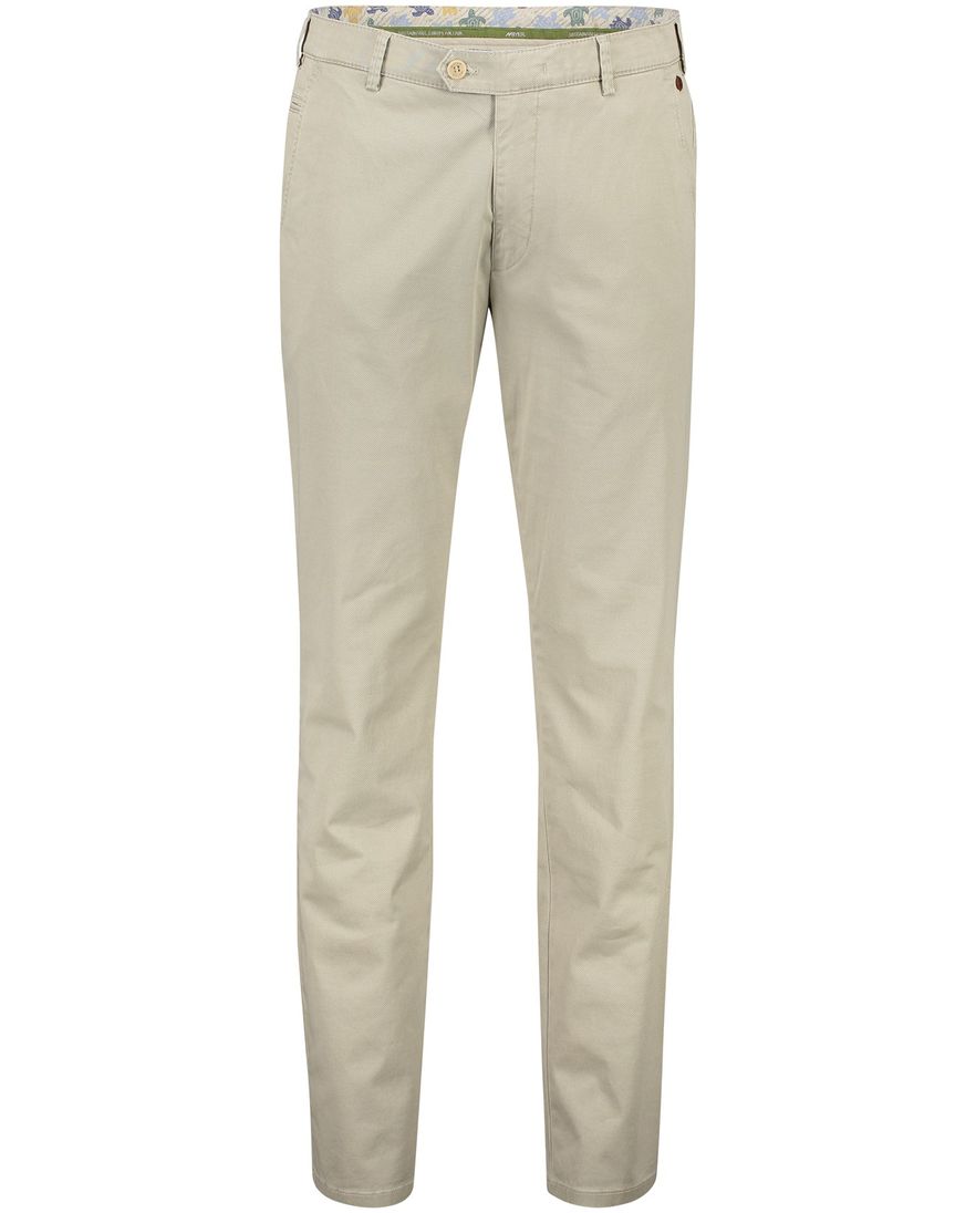 Meyer pantalon Bonn beige katoen perfect fit