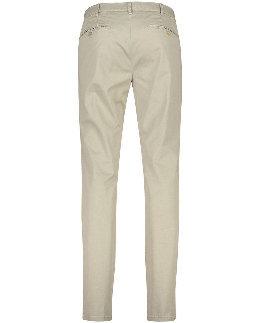 Meyer pantalon Bonn beige katoen perfect fit