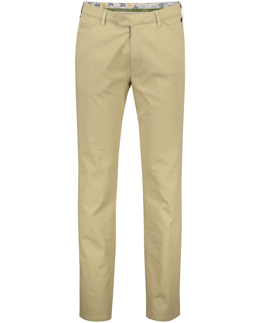 Bruine Meyer katoenen pantalon Chicago perfect fit