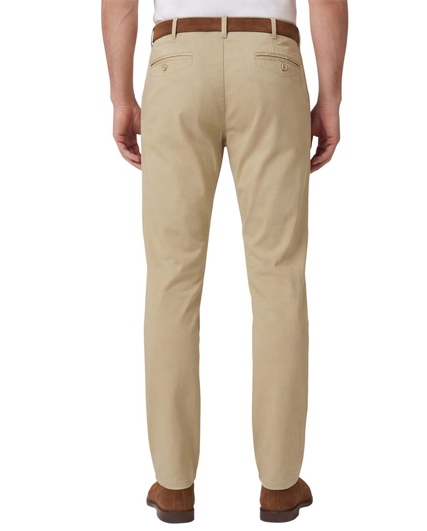 Bruine Meyer katoenen pantalon Chicago perfect fit