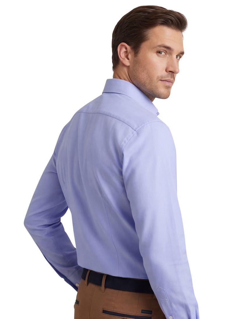 Seidensticker overhemd regular lichtblauw met borstzak