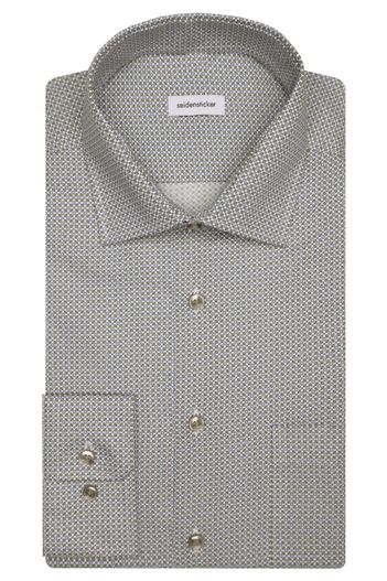 Seidensticker katoenen Seidensticker overhemd blauw geprint katoen Regular