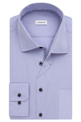 Seidensticker katoenen Seidensticker overhemd Regular blauw katoen