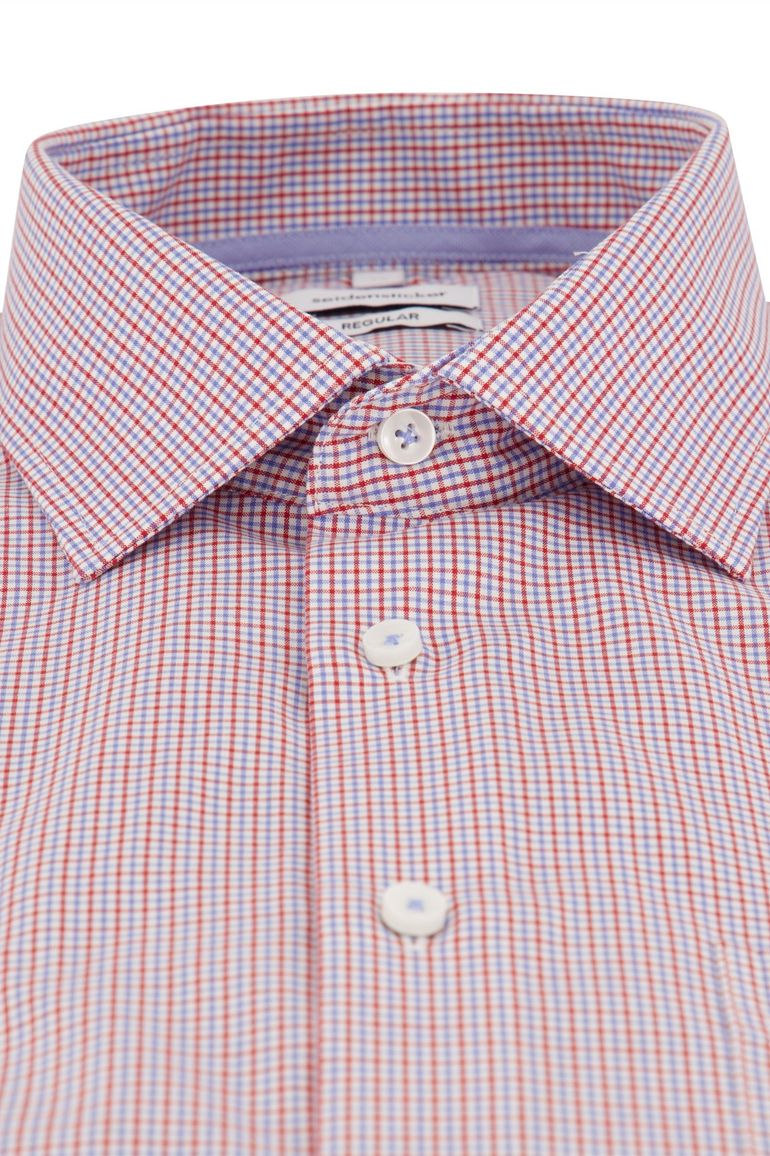 Seidensticker overhemd rood geruit