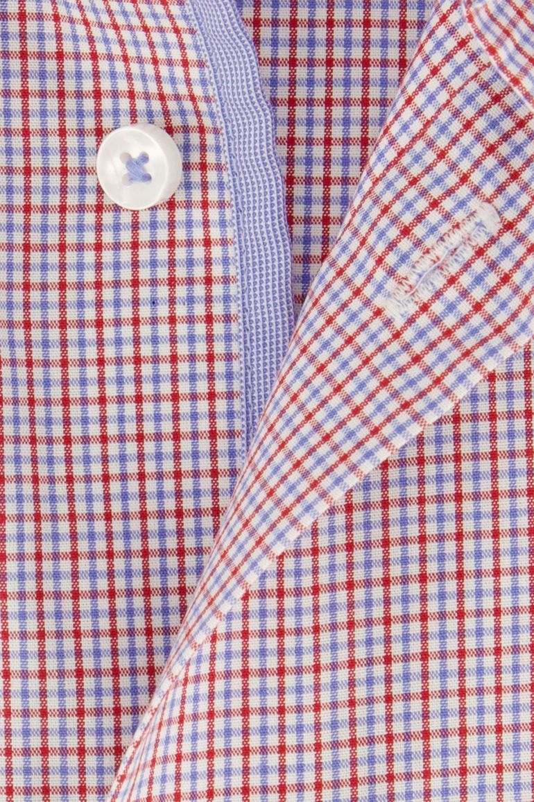 Seidensticker overhemd rood geruit