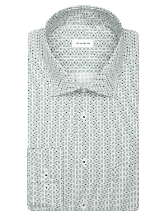 Seidensticker groen overhemd printj